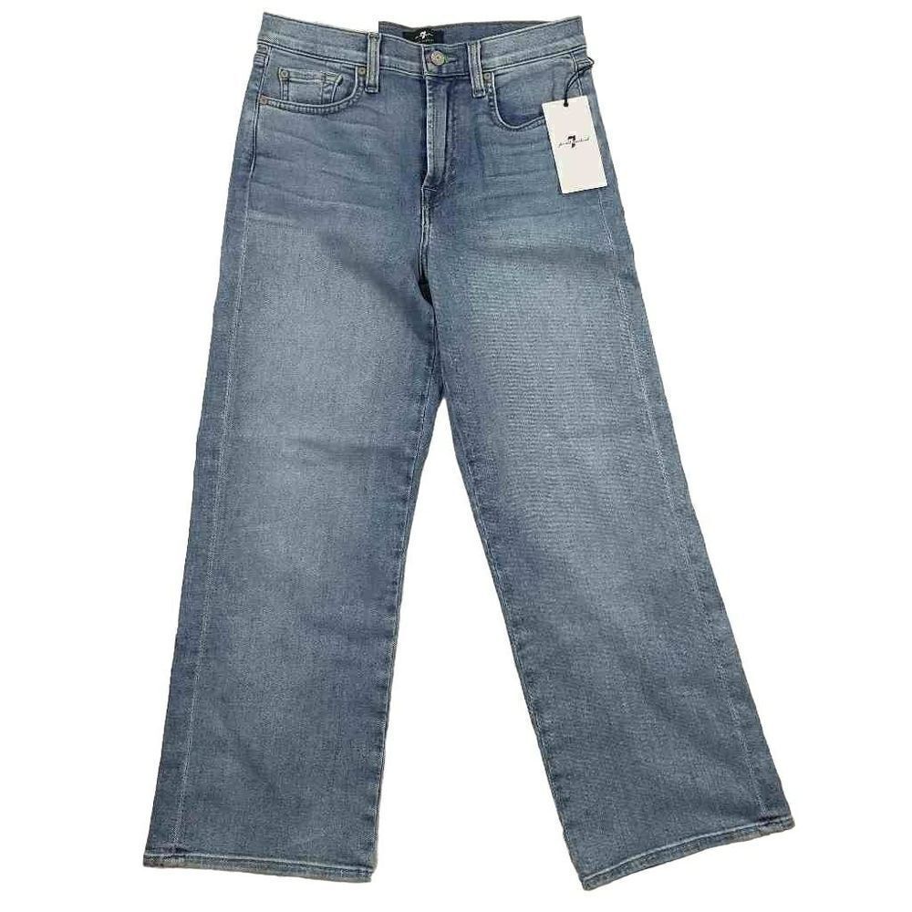 Alexa High Waist Crop Wide Leg Jeans Size 27